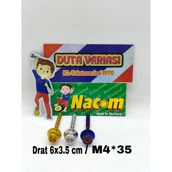 NACOM DV BAUT PROBOLT DRAT  6*3.5 cm (M4*35)