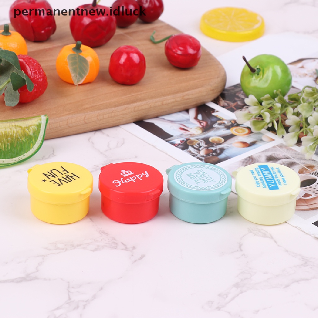 [luckypermanentnew] Botol Remas Bumbu Mini Salad Dressing Kecap Squeeze Jar Container Kotak Makan Portable Plastik [ID]