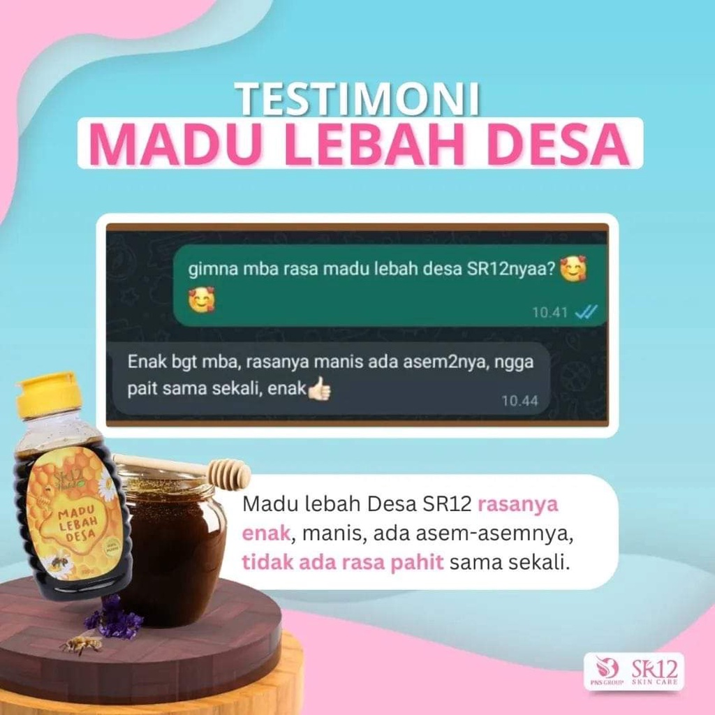 Madu Lebah Desa SR12 / Madu Hutan Akasia / Madu Alami Meningkatkan Kesehatan Sistem Imun / Sebagai Sumber Energi dan Antioksidan