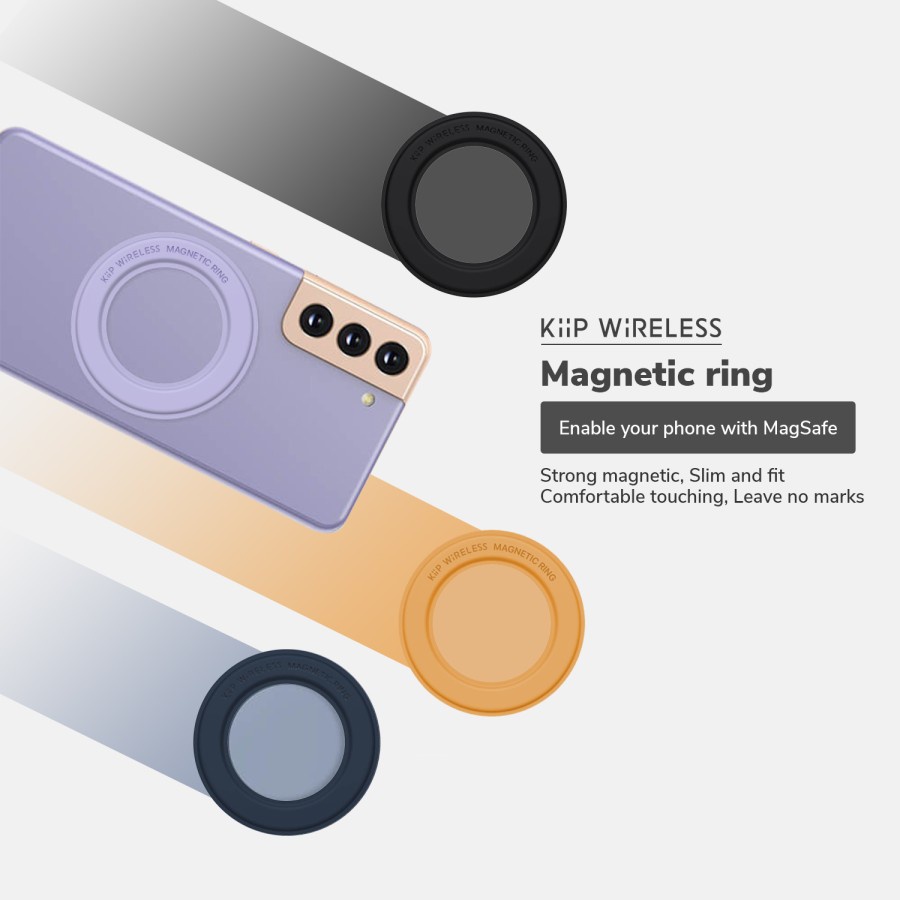 KIIP WIRELESS MAGNETIC RING PLATE MAGSAFE SAMSUNG HUAWEI OPPO XIAOMI