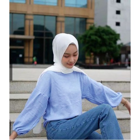 HipNop  Luccy Baju Blouse Atasan Wanita Lengan Panjang Kasual