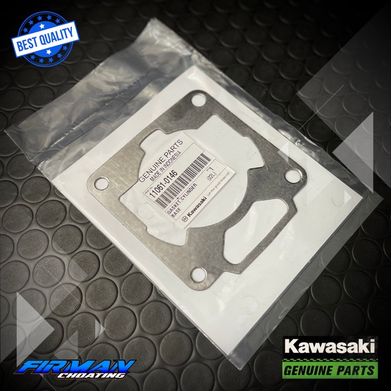 PAKING BLOK BORING BAWAH GASKET CYLINDER BASE BLOK SEHER NINJA R RR SS ORIGINAL KAWASAKI 11061-0146