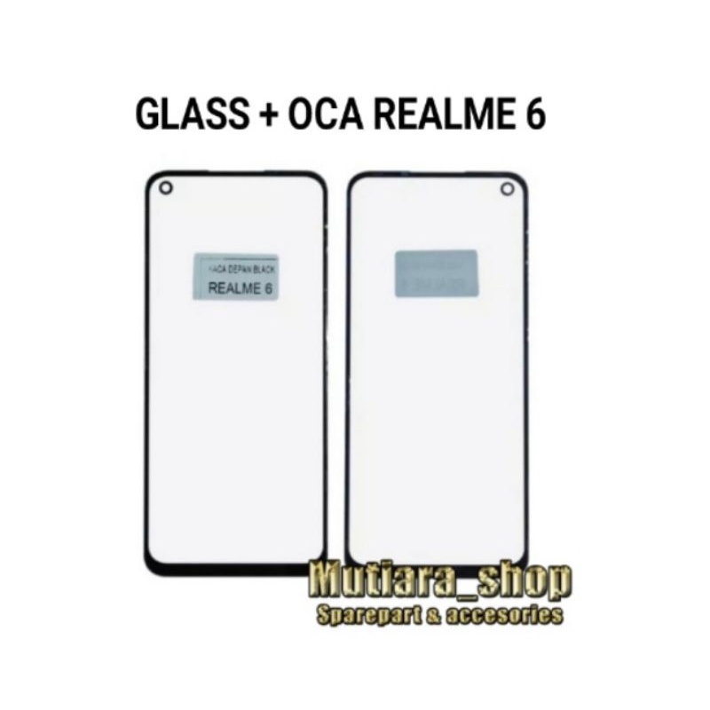 KACA DEPAN LCD TOUCHSCREEN REALME 6 . GORILLA GLASS + LEM OCA REALME 6