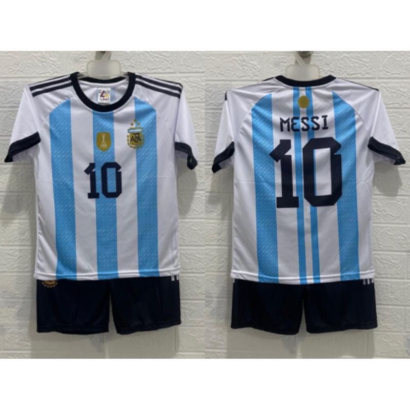 Jersey kids Argentina blue messi piala dunia anak world cup 2022