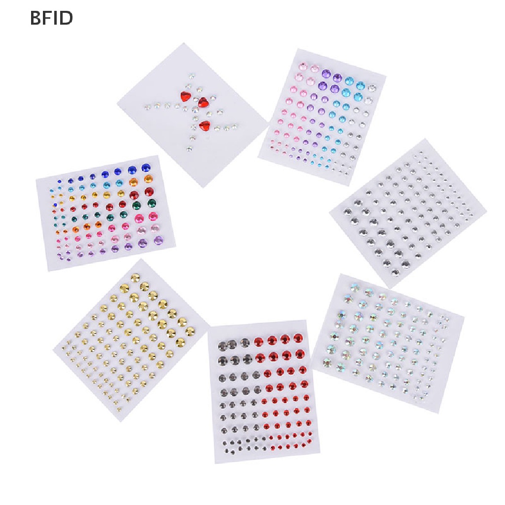 [BFID] New Jewel Eyes Makeup Crystal Eyes Stiker Tato Diamond Glitter Stiker Makeup [ID]