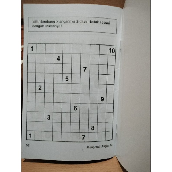 buku awal mengenal angka 1a &amp; 1b