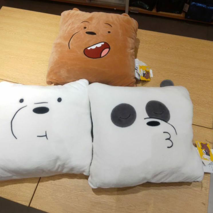 Langsung Order we bare bears pillow & blanket / bantal selimut we bare bears miniso/ bantal selimut 