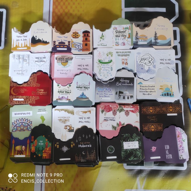 [ 1Kg Isi 1000 Lembar]Amplop Lebaran Ukuran Medium Muslim - Karakter Pasti Diskon