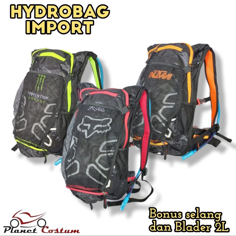 PCHB4 Tas Motor Touring Hydrobag Hydropack air minum Bikers motor cross hexa import trail sepeda gun