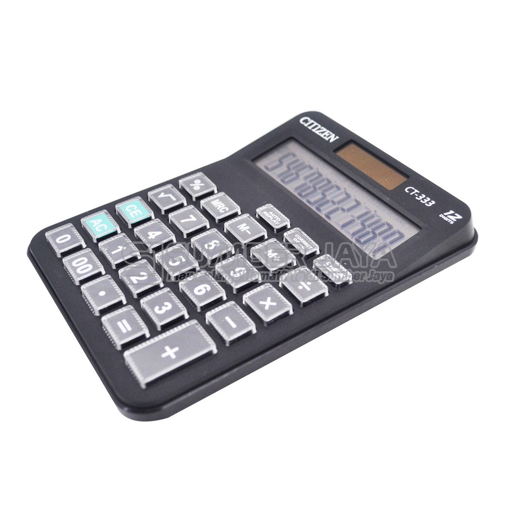 

Kalkulator CMZEN CT 333 Electronic Calculator 12 Digits Check&Correct mirip citizen
