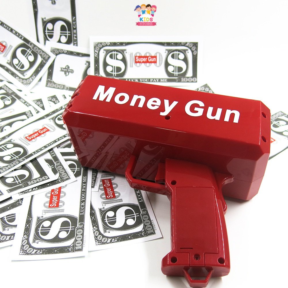 Money Gun | Mainan Pistol Keluar Uang Mainan Anak Laki Laki Tembak Tembakan | Kado Ulang Tahun Anak Cowok