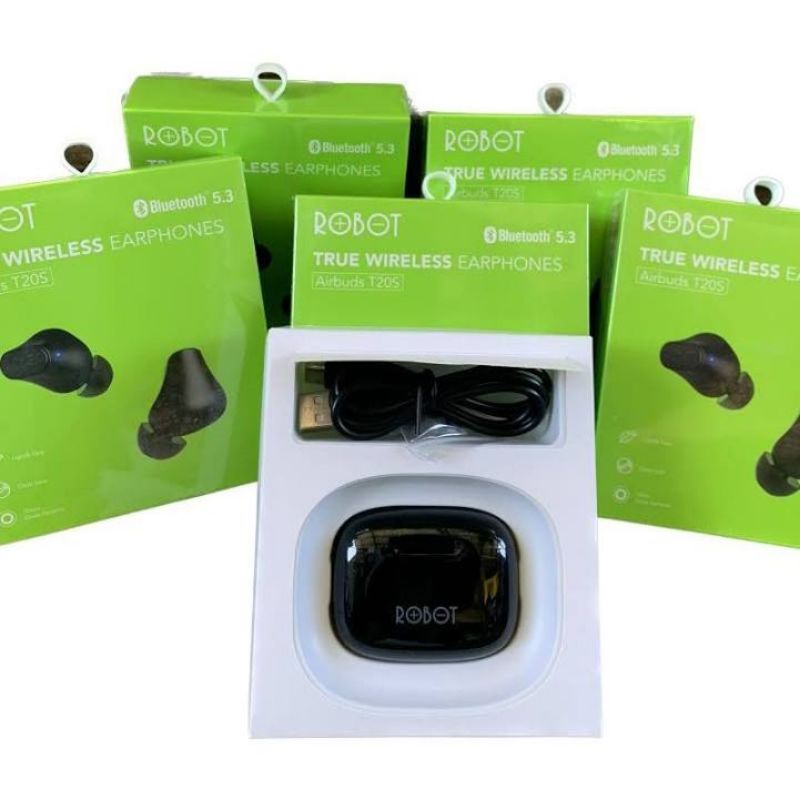 Earphone/Headset Bluetooth Robot T20S Termurah