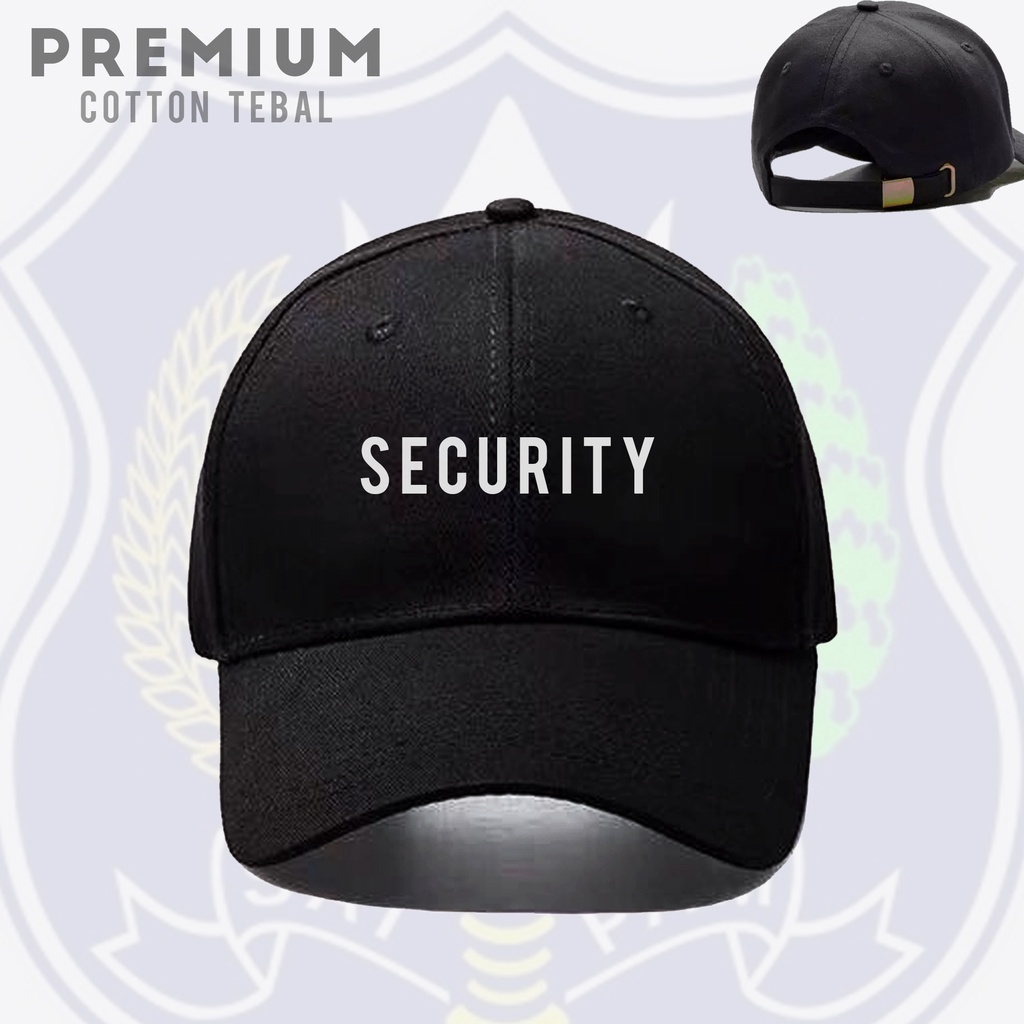 topi security hitam keren terbaru 2025 satpam cotton premium