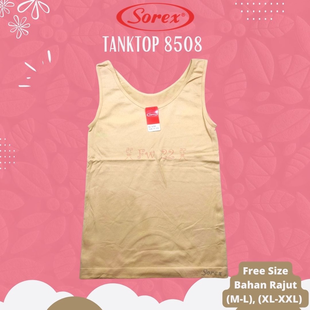 Tanktop Rajut Sorex 8058 dengan Tali Pundak Lebar yang Lentur dan Nyaman untuk Aktivitas Sehari - hari