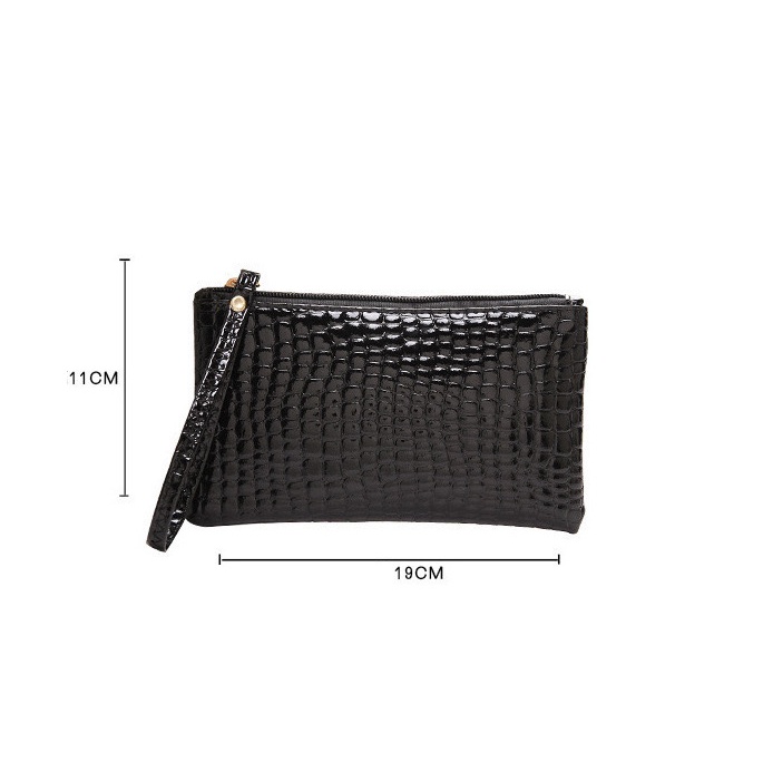 IMPOR DOMPET SOUVENIR MAKE UP UANG BELANJA KEPASAR WANITA MAMA KULIT PU KILAT