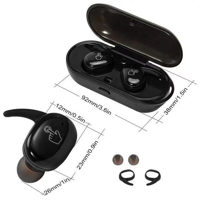 【COD】Viqoo Sports Wireless Headset Bluetooth TWS Y30 On Mic Waterproof Touch Control HiFi Stereo Waterproof Earbuds