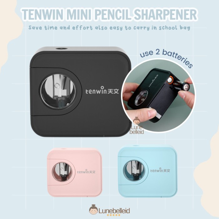 

Tenwin Automatic Pencil Sharpener / Rautan Pensil Otomatis