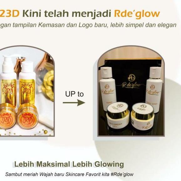 PROMO[KI3]-Paket Cream RD 123/R de'Glow/Rde Glow/GOLD PUTIH&Ecer Siang Krim Malam Sabun Toner Cleans