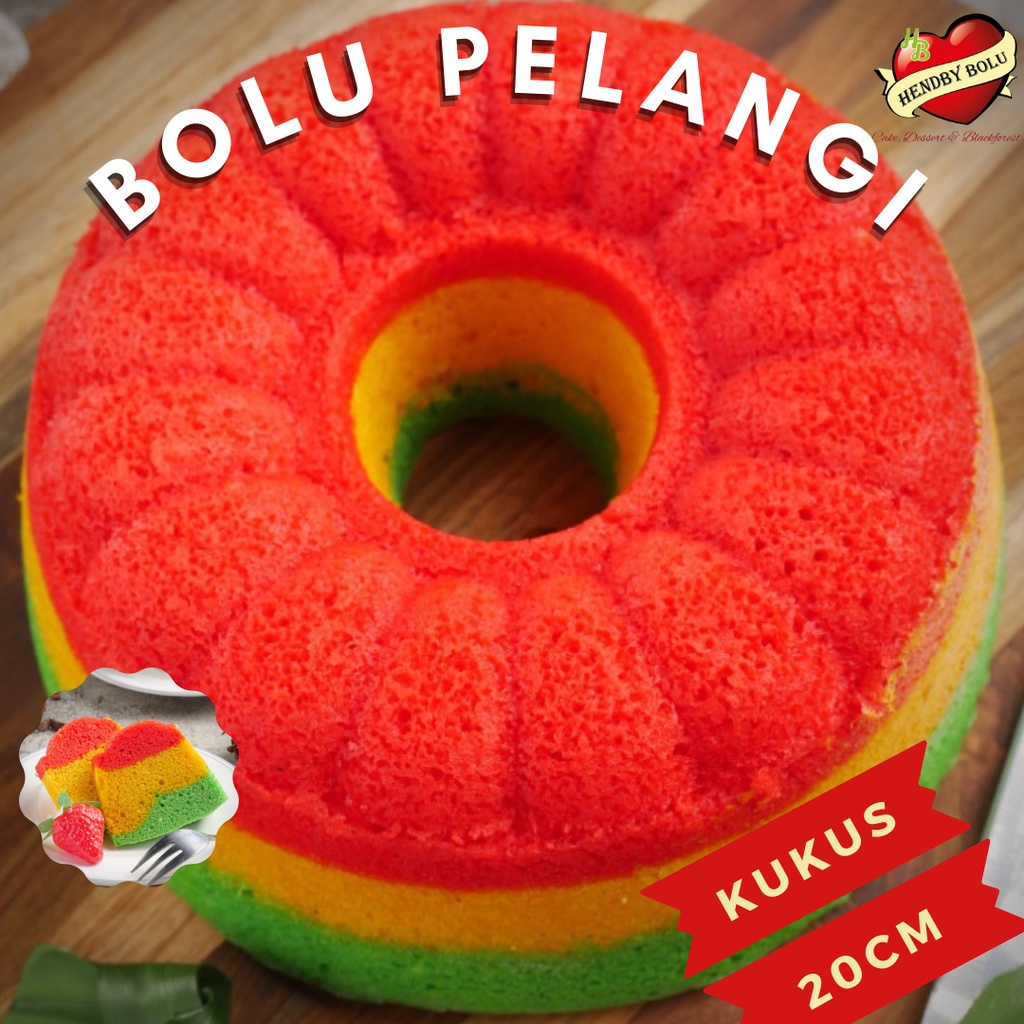 

Rainbow Cake Kue Bolu Kukus Pelangi