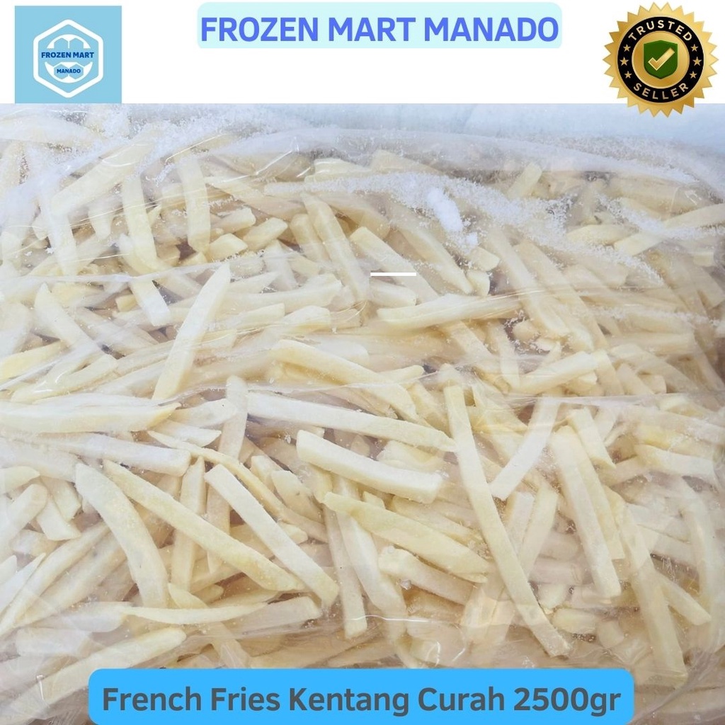 

French Fries Kentang Curah 2500gr - Frozen Mart Manado (Frozen Food Manado)