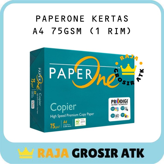 

Buruan beli] PAPERONE Kertas HVS A4 70 Gram Kertas Fotocopy A4 70 Gsm [1 RIM]