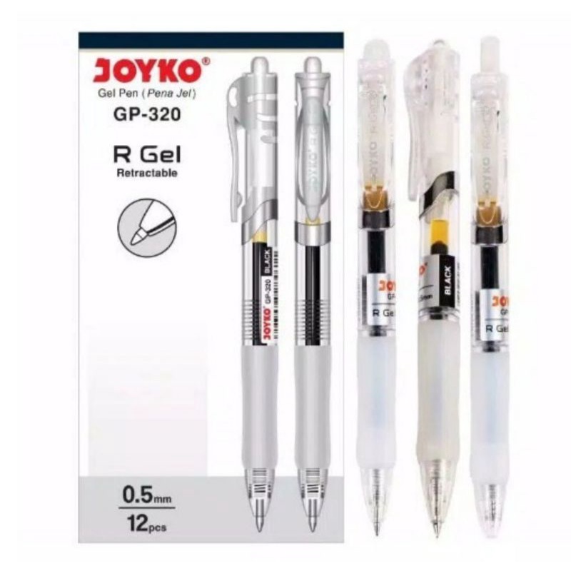 

Pulpen Gell Joyko GP-320 R-Gell 0.5mm ( 1 Pack / 12 pcs)