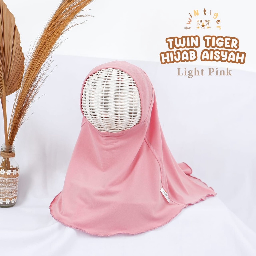 Twin Tiger Hijab Aisyah S M L Hijab Instant Lebaran / Raya Anak / Pakaian Muslim Perempuan CBKS