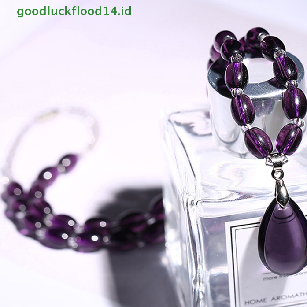 [GOOGFOUR] Kalung Amethyst Gelang Kristal Kerajinan Crystal Decorativas Perhiasan Batu Mentah [TOP]