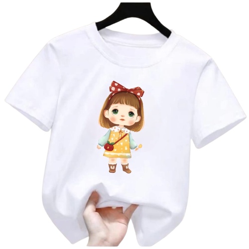 Hzl_outfit Kaos Baju Anak Perempuan Baby Gril Cute Pita COD