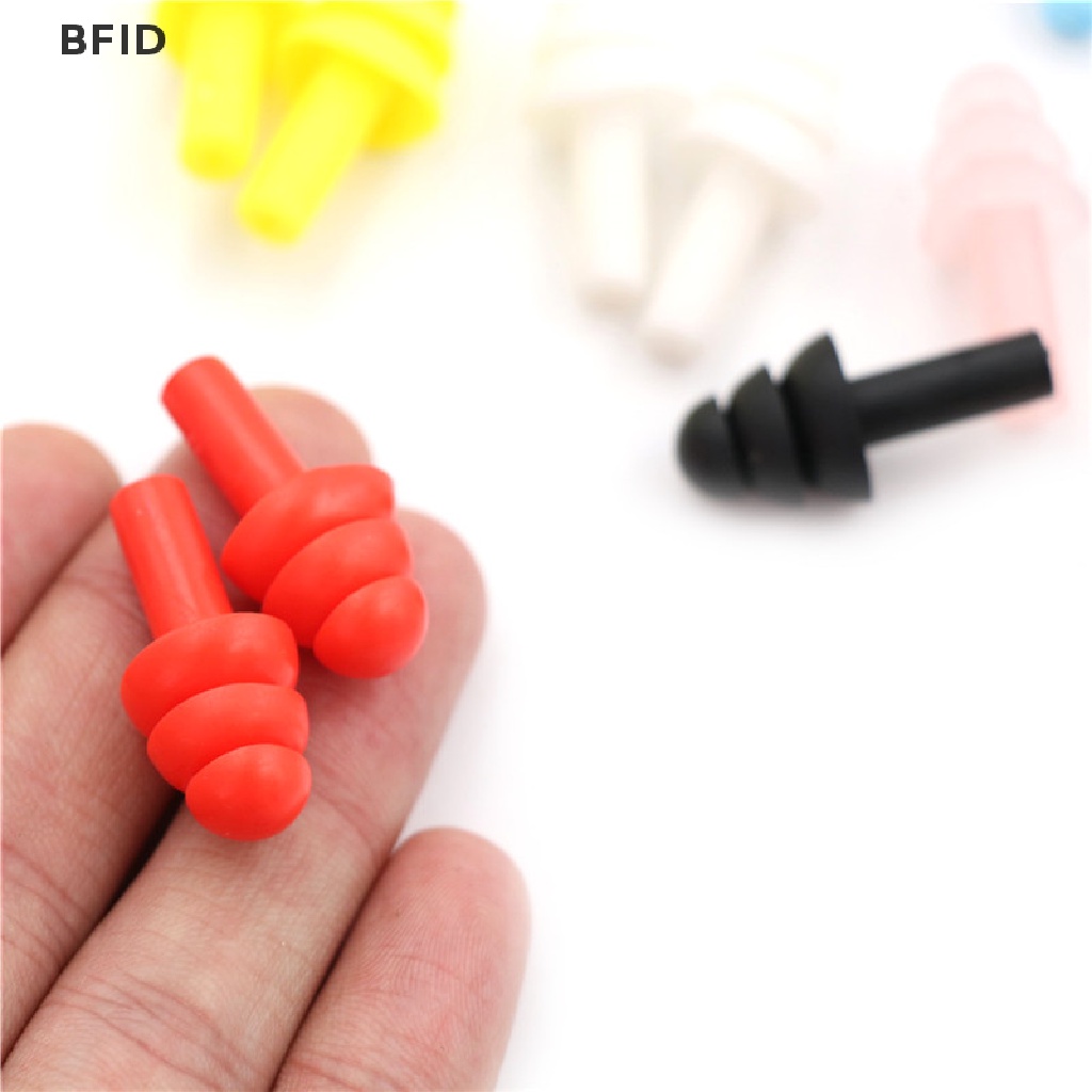 [BFID] 20pcs Penyumbat Telinga Silikon Anti Bising Earplug Nyaman Untuk Tidur Belajar [ID]