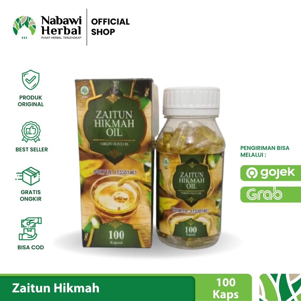 

ZAITUN HIKMAH - Minyak Zaitun Ekstra Vigin Olive Oil Isi 100 Kapsul