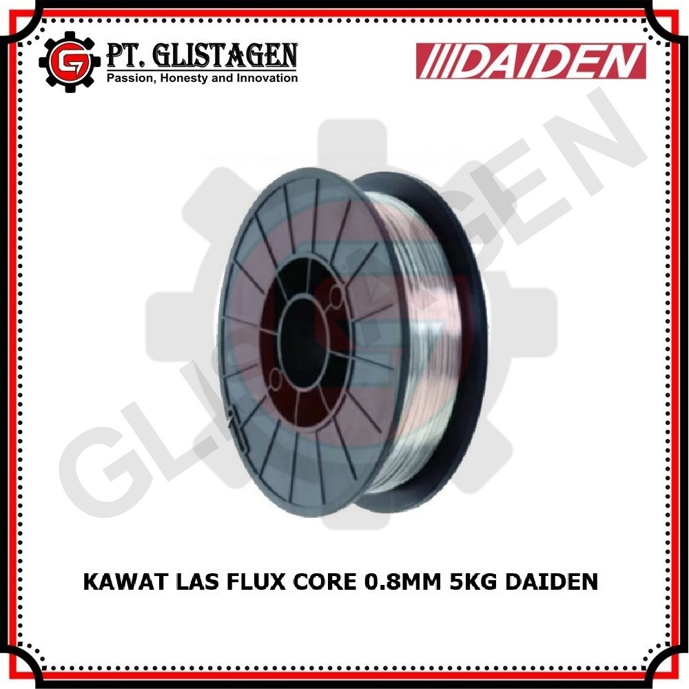 DAIDEN Kawat Las 5KG 0.8mm MIG MIGI Kawat Las Flux Core Wire Co2 ROLL 5KG 0.8mm MIG E71T-11 DAIDEN