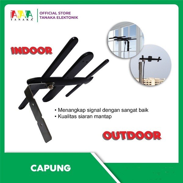 tanpa kabel - Antena TV Digital Outdoor Tanaka Type Capung
