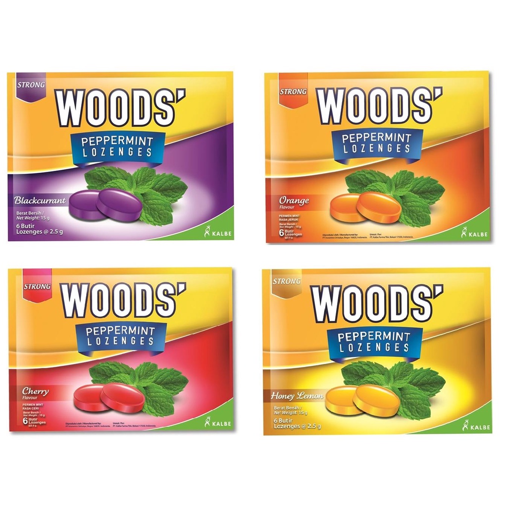 

Woods' Peppermint Lozenges - Permen Pelega Tenggorokan