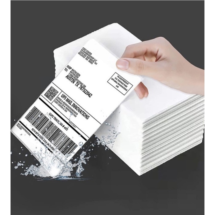 

Kertas Sticker Label Thermal Lipat Ukuran 100x100 MM / 100 x 150 MM