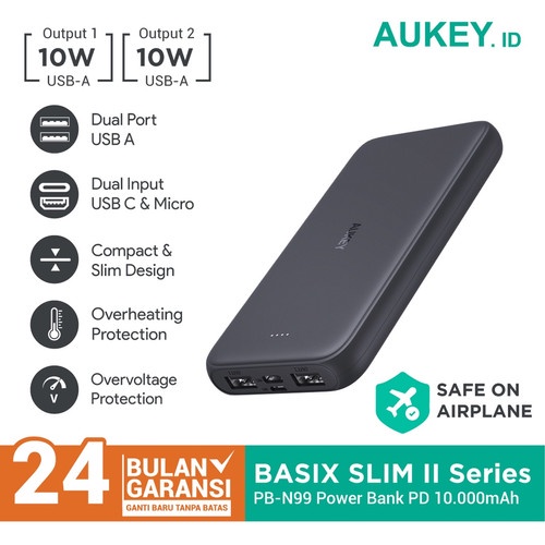 Powerbank Aukey PB-N99 PD 10.000mAh - 501683