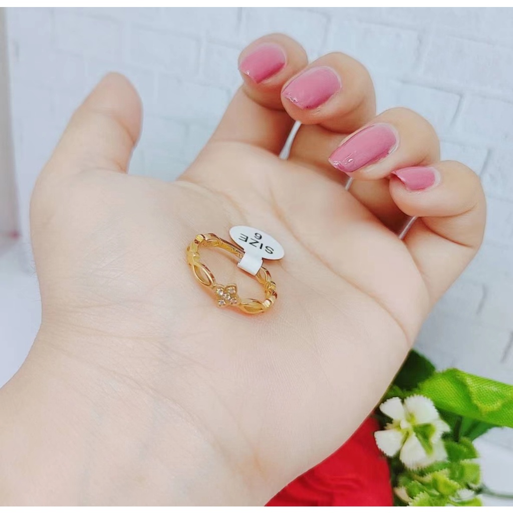 Cincin Titanium Permata Perhiasan Wanita P27