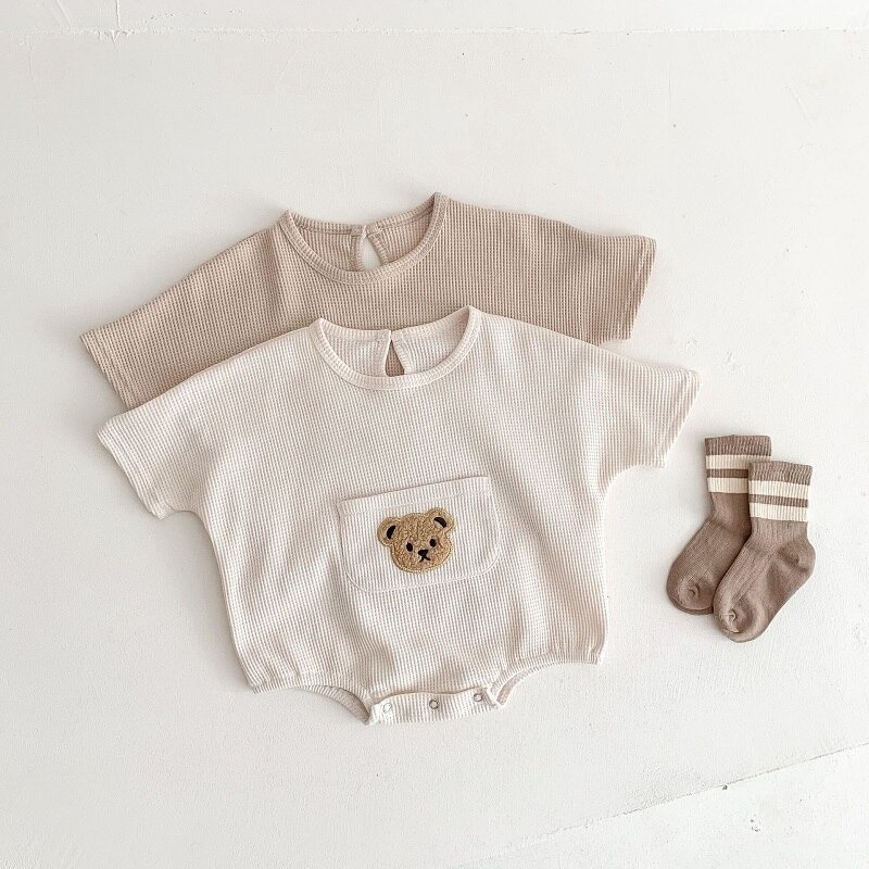 Jumper anak usia 0-2 tahun jumper pendek Motif Bear premium