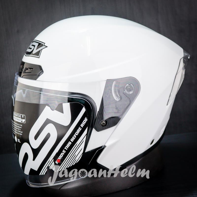 RSV HELM NEW WINDTAIL 2.0 SOLID |  WHITE | SINGLE VISOR