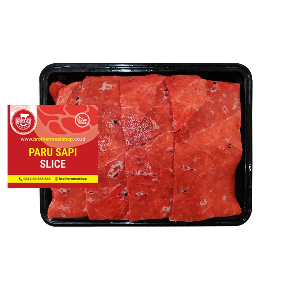 Slice Paru Sapi 500gr, Halal