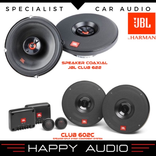 Paket Audio Mobil Full Set Speaker Pintu JBL Club Coaxial+Split 2 Way Original
