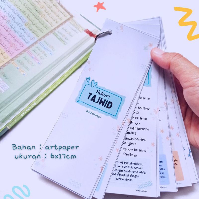 Flashcard Tajwid Buku Tajwid Kartu Tajwid Belajar Tajwid