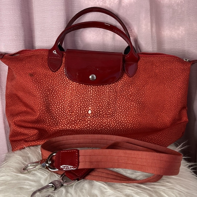 [preloved] LC Le Pliage Long**mp Medium Neo Kanvas Motif