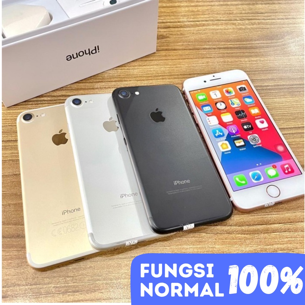 100% Asli iPhone 7 7+ Plus 256GB 128GB 32GB Second Original No Minus Ex Resmi