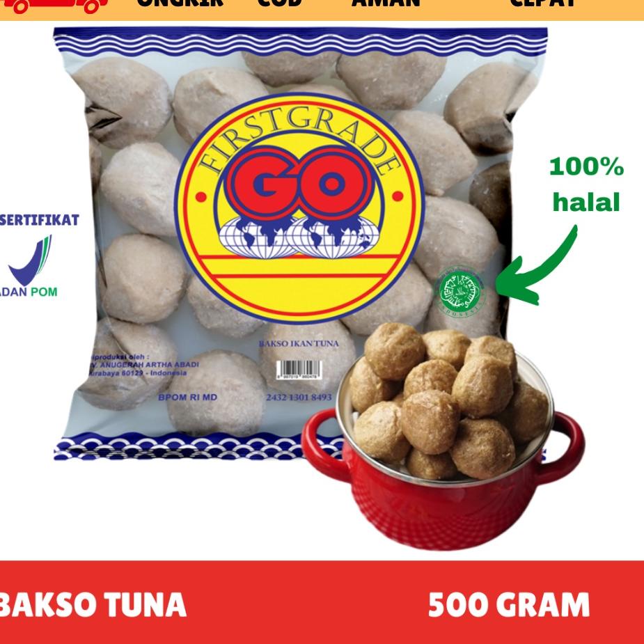 

Free Ongkir/ [FROZEN FOOD GO] BAKSO IKAN TUNA ASLI ISI 27-30 (500GR) MAKANAN INSTAN SOSIS/NUGGET BPOM HALAL