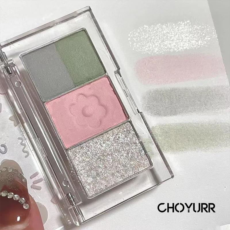 【COD】Eyeshadow Pallette Portable 2 Warna  Matte Glitter Nude Look Korea Tahan Lama Pigmented Mata Eyeshadow Pallette KombinasiCH