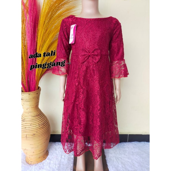 Brokat Pesta Anak/Dress Brokat Anak