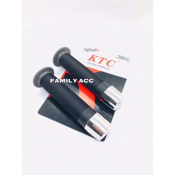 KTC RACING - PAKET HANDFAT HANDGRIP HANDLE GRIP KTC BULU PLUS JALU STANG CHROME PCX UNTUK SEMUA JENIS MOTOR UNIVERSAL