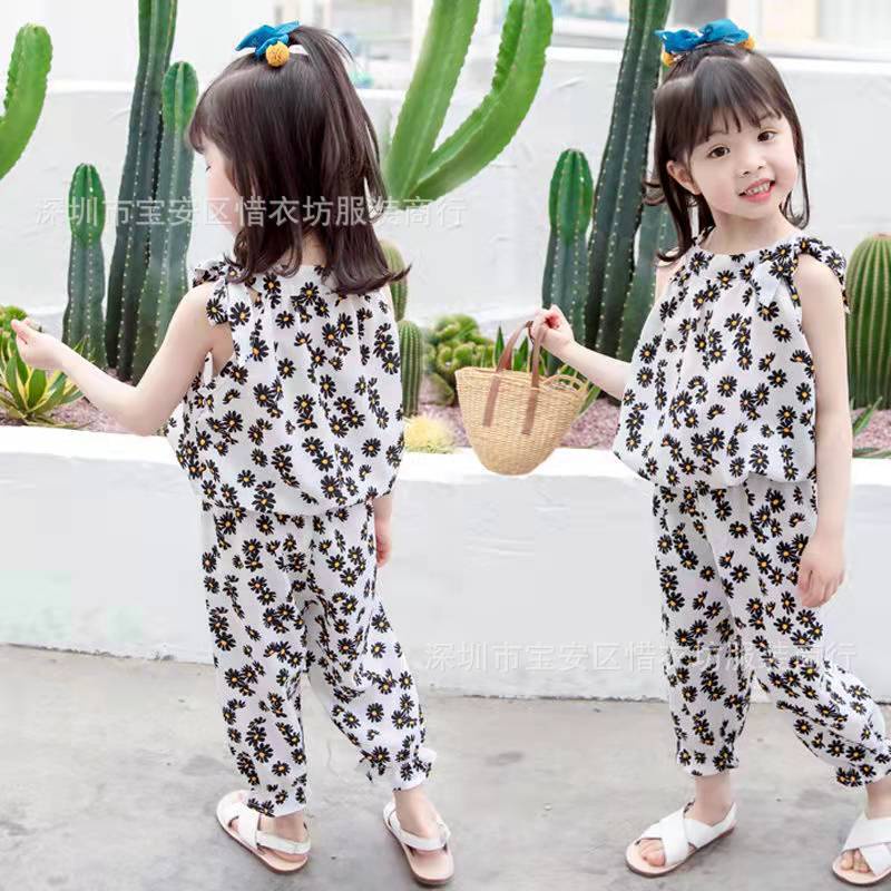 SETELAN ANAK BUNGA MODEL KOREA STYLISH GAYA KASUAL IMPORT