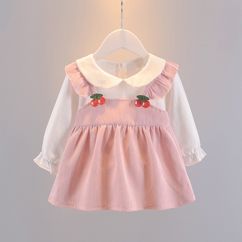 Bayi - 2 Tahun | Dress Hye Ri - Dres Anak Korea Style -  Dress Anak Perempuan Gaya Overall Kualitas Import Premium Babycinnamon